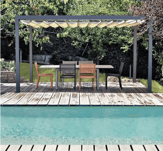 pose pergola rétractable solaire 83