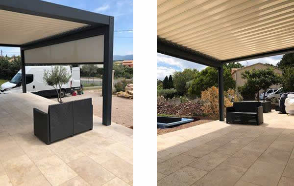 pose bioclimatique pergolas 83